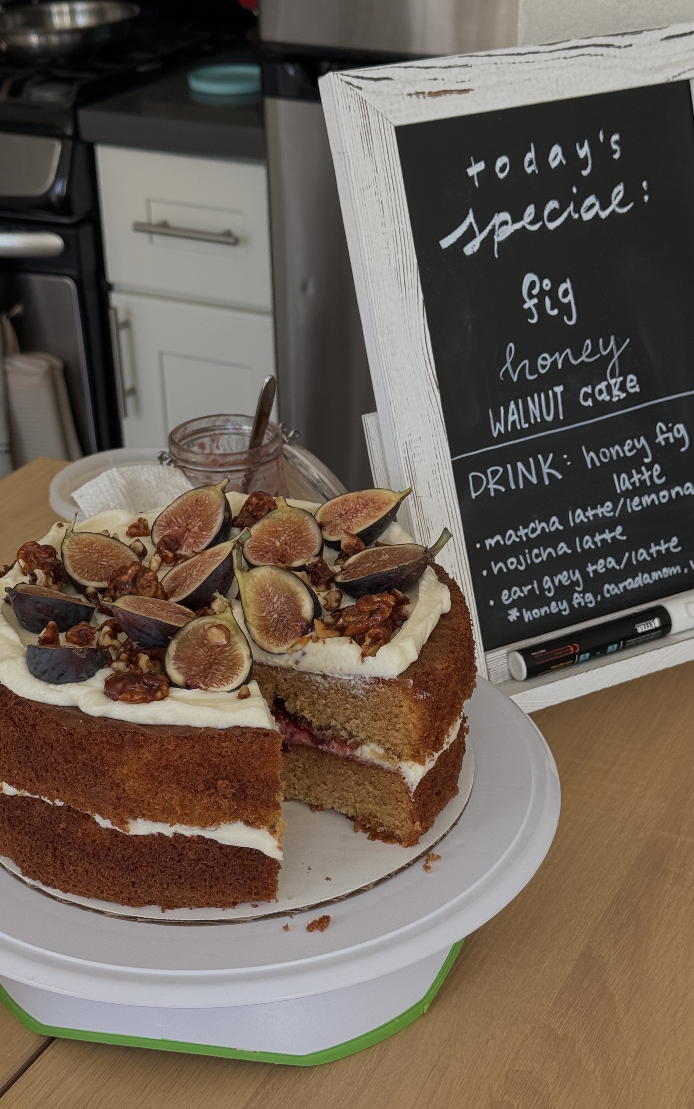 Fig Honey Walnut Cake Cafe